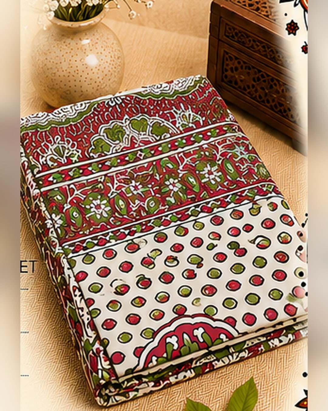 Block Printed Bed Sheet (King Size) – SMT-EH-450