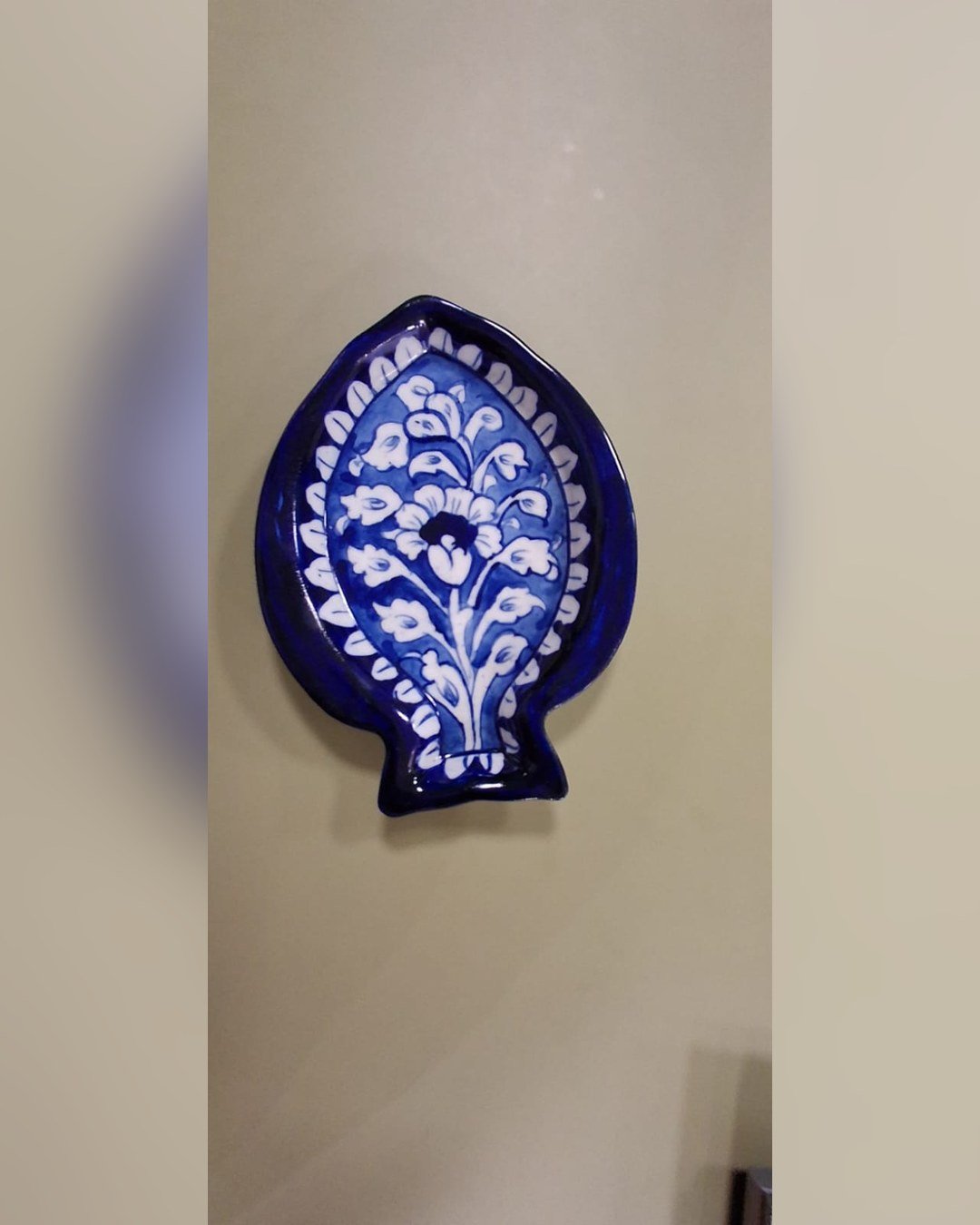 Blue Pottery Fish Biscuit Tray – Blue Leaf – SMT-EH-431