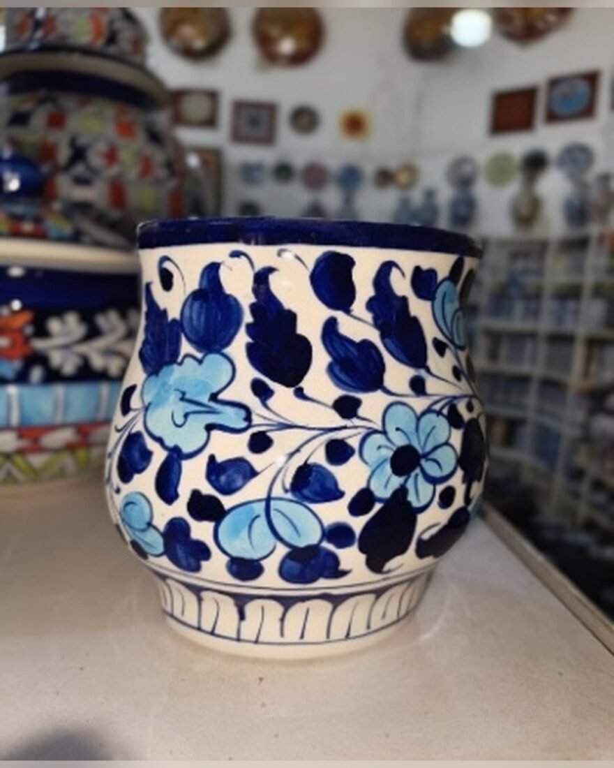 Blue Pottery Wall Planter (Dewar Gamla) – SMT-EH-456