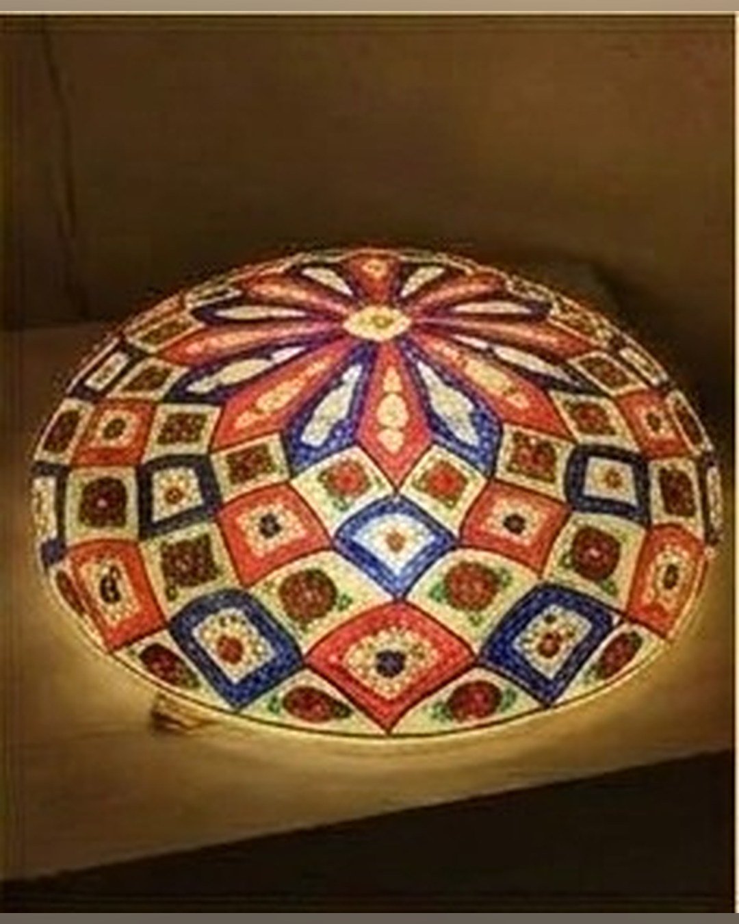 Camel Skin Lamp – Mosaic Dome – SMT-0466