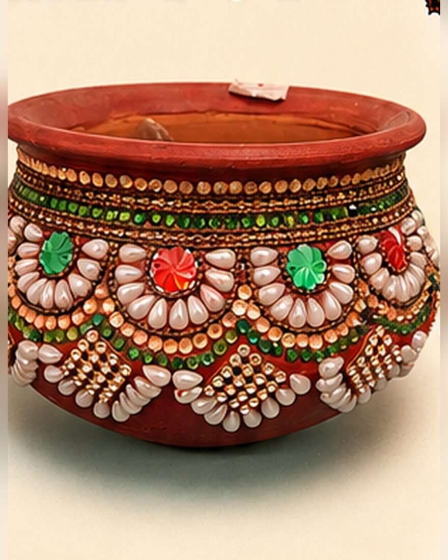 Decorative Clay Pot (Beaded) – SMT-EH-486