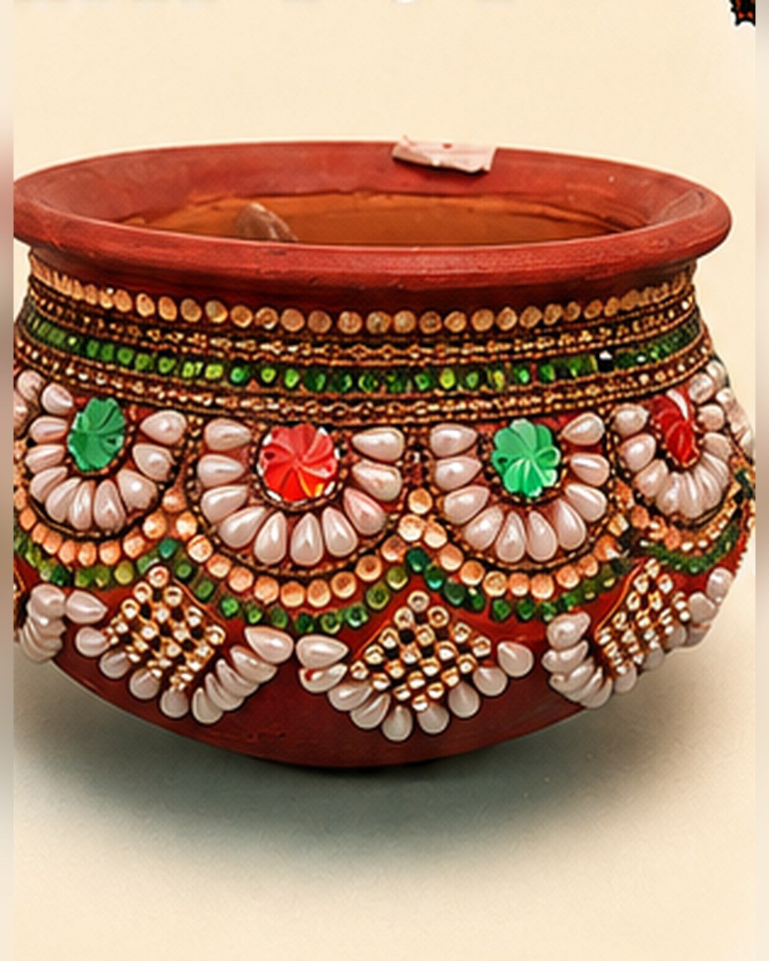 Decorative Clay Pot (Beaded) – SMT-EH-486