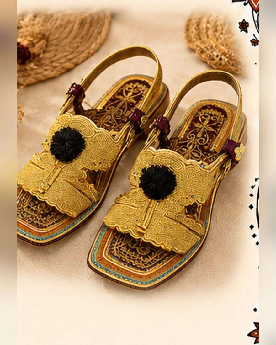 Golden Tilla Kheri (Traditional Footwear) – SMT-EH-475
