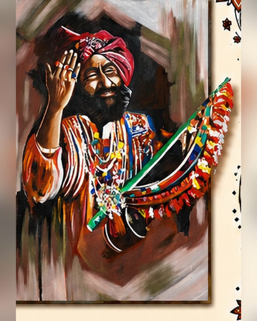 Oil Painting – Folk Musician – SMT-EH-476