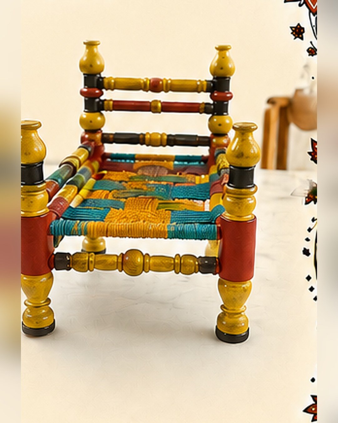 Traditional Wooden Peerha – SMT-EH-489