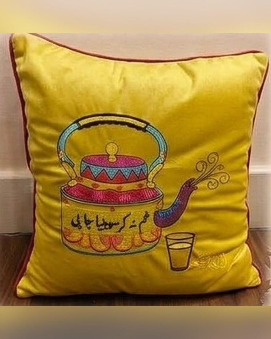 Truck Art Cushion – Chai Kettle – SMT-0438