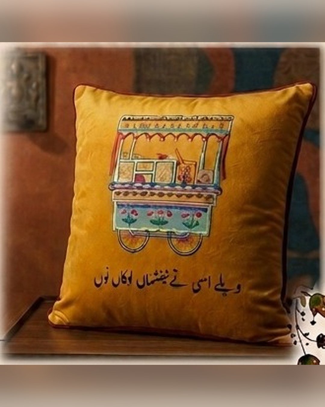 Truck Art Cushion – Food Cart – SMT-0435