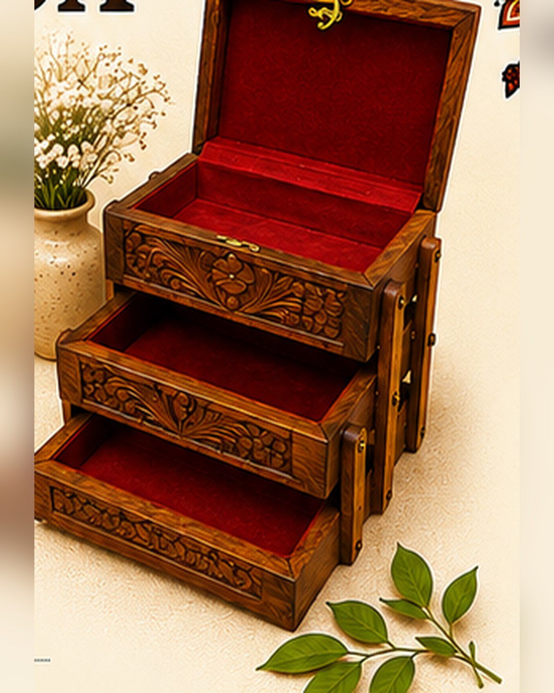 Wooden Jewelry Box – SMT-EH-449